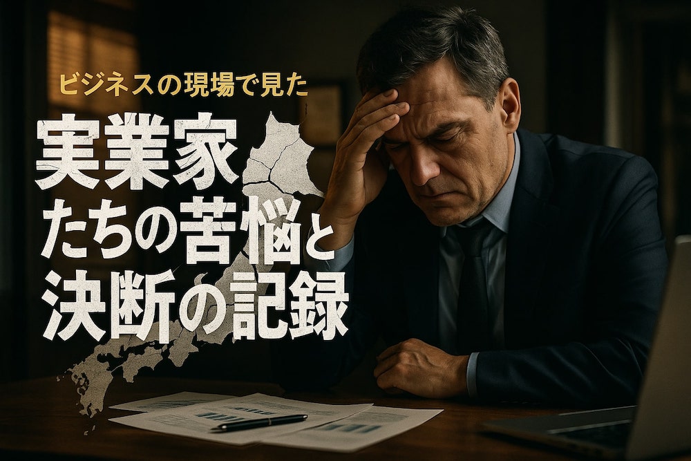 ビジネスの現場で見た、実業家たちの苦悩と決断の記録